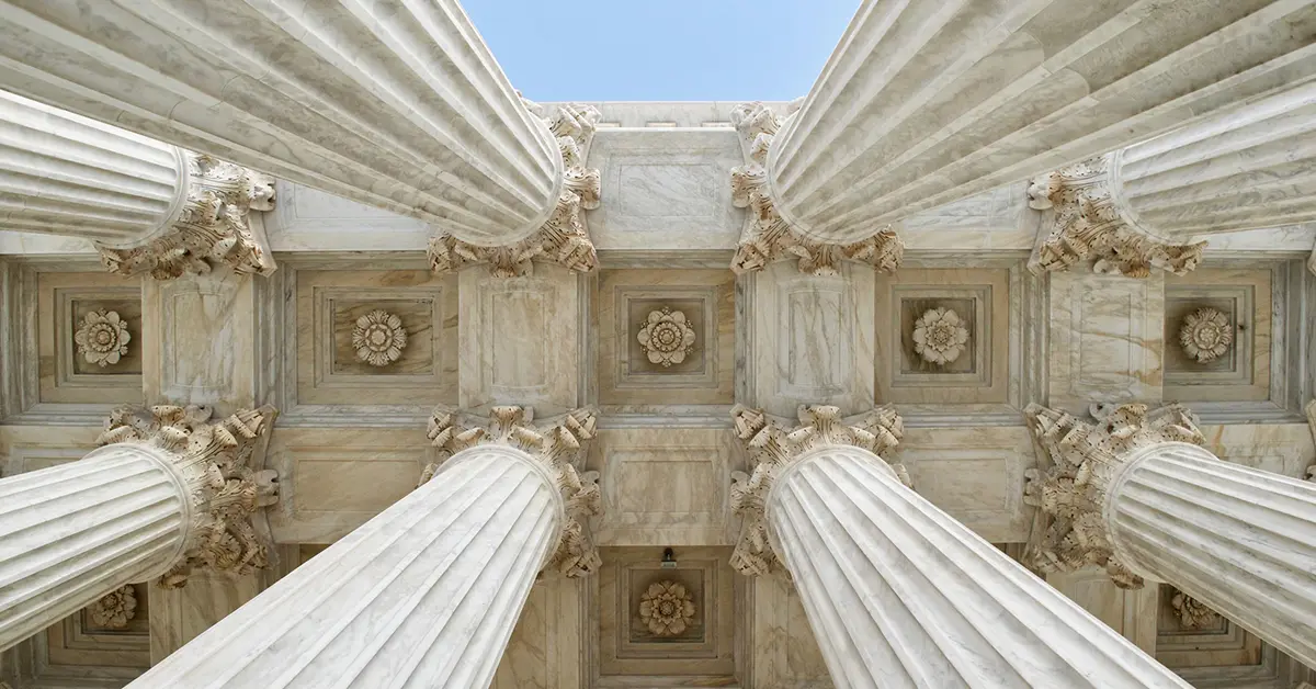 The U.S. Court building in on a sunny day